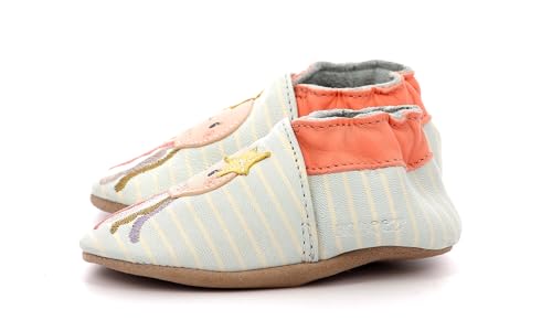 Robeez Fun Meduus, Babyschuhe, Blau, Weiß, Rosa, 19/20 EU, Blau Weiß Rosa, 19/20 EU von Robeez