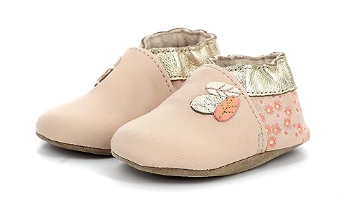 Robeez Jungen Mädchen Leaf Season Hausschuh, Rose, 24 EU von Robeez