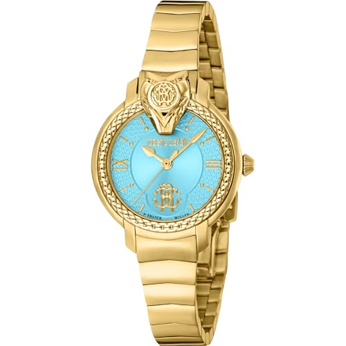 Roberto Cavalli Damen Analog Quarz Uhr mit Edelstahl Armband RV1L215M0051 von Roberto Cavalli