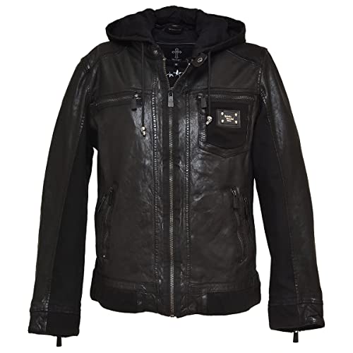 Roberto Geissini Herren Lederjacke JENSON - Sportlich 52 - Black Roberto Geissini Herren Lederjacke JENSON - Sportlich 52 - Black von Roberto Geissini