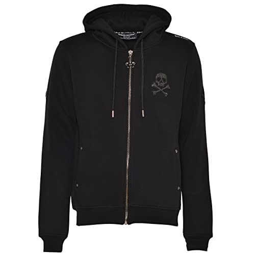 Roberto Geissini Herren Sweatjacke - Bones - black L von Roberto Geissini