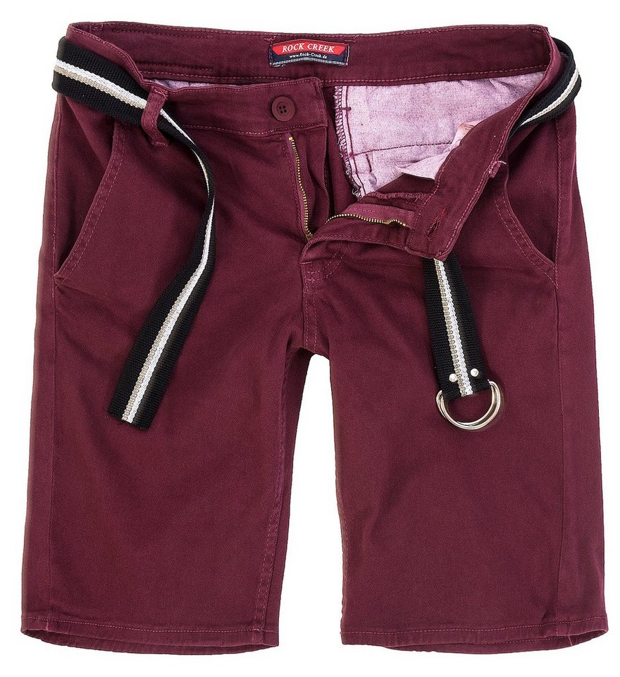 Rock Creek Chinoshorts Herren Chino Shorts mit Gürtel RC-2133 von Rock Creek