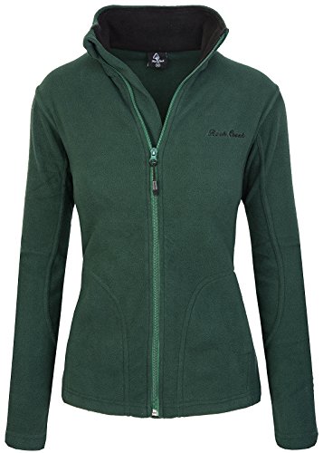 Rock Creek Damen Fleecejacke Fleece Jacke Übergangs Jacke Sweatjacke D-389 [DarkGreen XL] von Rock Creek