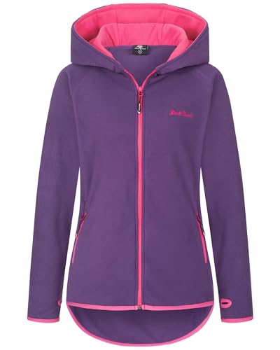 Rock Creek Damen Fleecejacke Mantel Übergangsjacke Windbreaker Fleece Jacken Outdoorjacke Stehkragen Damenjacke Teddyfleece Sweatjacke Pullover D-502 Violett M von Rock Creek