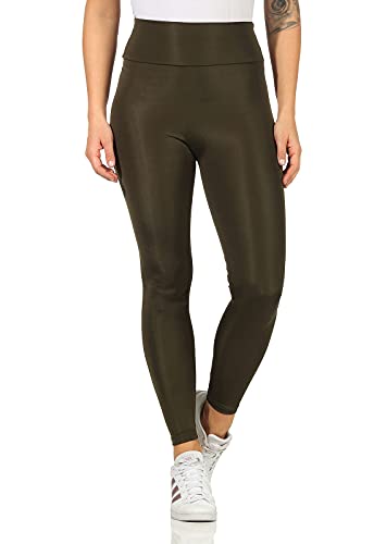 Rock Creek Damen Leggings Hose Damenhose Damenleggings Leggins Sport Hose 3/4 Hosen Trainingshose Sporthose Yoga Freizeithose Hoch D-463 Dunkelgrün M von Rock Creek