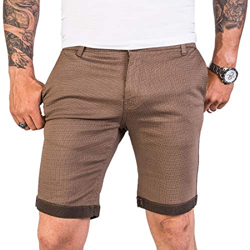 Rock Creek Designer Chino Shorts Herren Short Sommerhose Elegant Bermuda Kurz Herrenhose Anzugsshorts Herrenshorts Bermudas RC-2204 Dunkelbeige W30 von Rock Creek