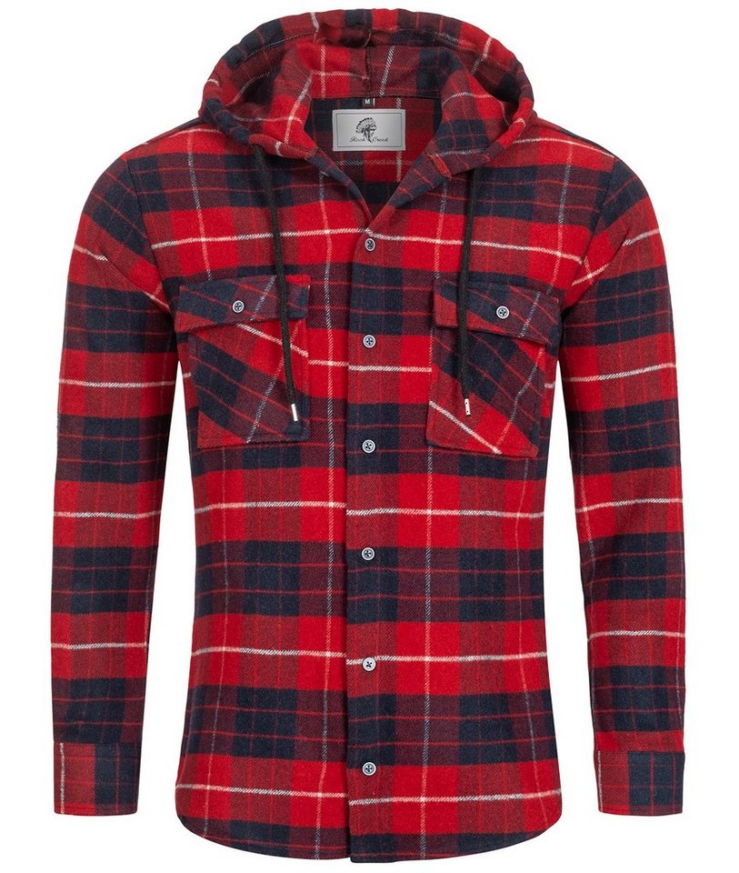 Rock Creek Flanellhemd Herren Hemd Flanellhemd mit Kapuze H-255 von Rock Creek