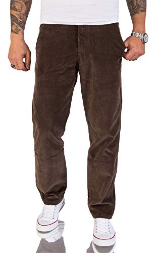 Rock Creek Herren Cord Hose Regular Fit Chino Hose Klassische Hosen Herrenhose Straight Cut Chinos Herren Cordhosen RC-2156 Mocca W30 L32 von Rock Creek