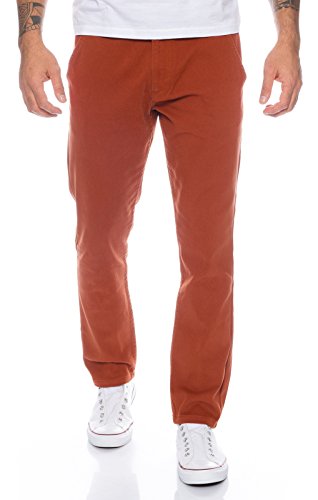 Rock Creek Herren Designer Chino Hose Regular Slim Chinohose RC-390 Terracotta W29 L30 von Rock Creek