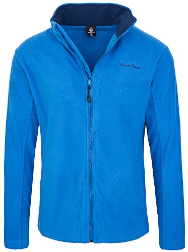 Rock Creek Herren Fleecejacke Sweatjacke Herrenjacke Übergangsjacke H-139 [Blue 3XL] von Rock Creek