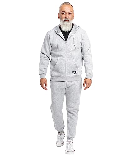 Rock Creek Herren Jogging Anzug Trainingsanzug Sportanzug Jogger Fitnessanzug Sweatshirt Trainingshose Trainingsjacke H-166 Grau M von Rock Creek