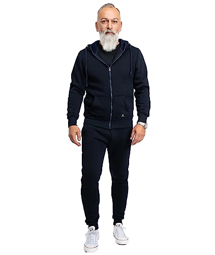 Rock Creek Herren Jogging Anzug Trainingsanzug Sportanzug Jogger Fitnessanzug Sweatshirt Trainingshose Trainingsjacke H-166 Navy L von Rock Creek