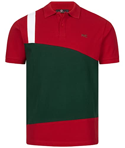 Rock Creek Herren Polo T-Shirts Basic Shirt Kurzarm Poloshirt Polohemd Slim Fit Sommer Shirts Männer T Shirt Top Polokragen H-307 Rot M von Rock Creek