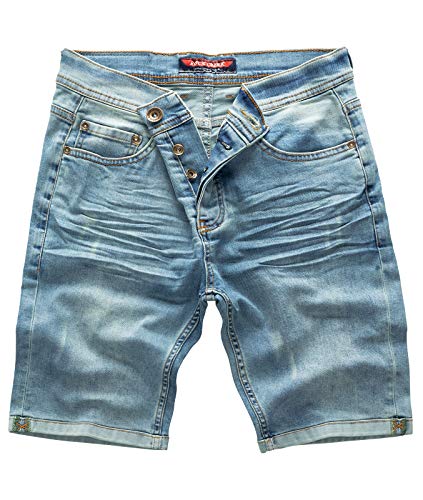 Rock Creek Herren Shorts Jeansshorts Denim Short Kurze Hose Herrenshorts Jeans Sommer Hose Stretch Bermuda Hose Hellblau RC-2201 Lightblue W32 von Rock Creek