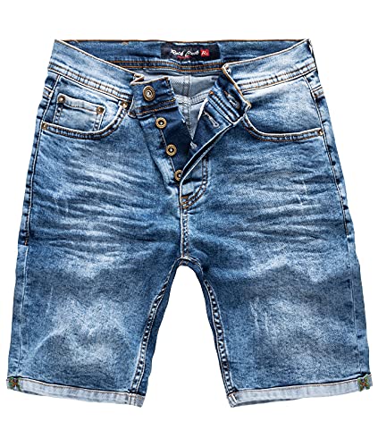 Rock Creek Herren Shorts Jeansshorts Denim Short Kurze Hose Herrenshorts Jeans Sommer Hose Stretch Bermuda Hose RC-2201 Blau W33 von Rock Creek