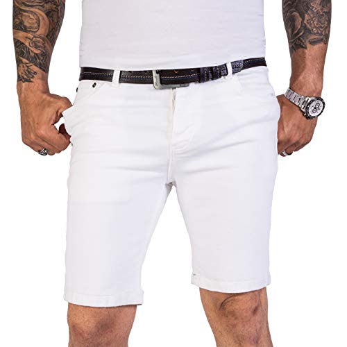 Rock Creek Herren Shorts Jeansshorts Denim Short Kurze Hose Herrenshorts Jeans Sommer Hose Stretch Bermuda Hose RC-2205 Weiß W30 von Rock Creek