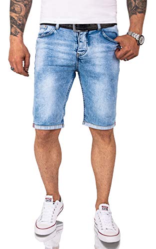 Rock Creek Herren Shorts Jeansshorts Denim Short Kurze Hose Herrenshorts Jeans Sommer Hose Stretch Bermuda Hose RC-2207 Hellblau W31 von Rock Creek