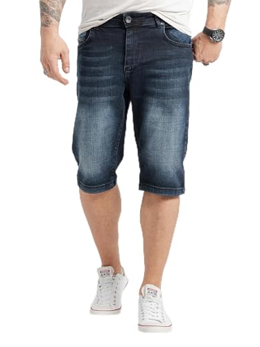 Rock Creek Herren Shorts Jeansshorts Denim Stretch Sommer Shorts Regular Fit Baumwolle Kurze Hose Jeans Shorts Sommerhose RC-2421 Dunkelblau W30 von Rock Creek