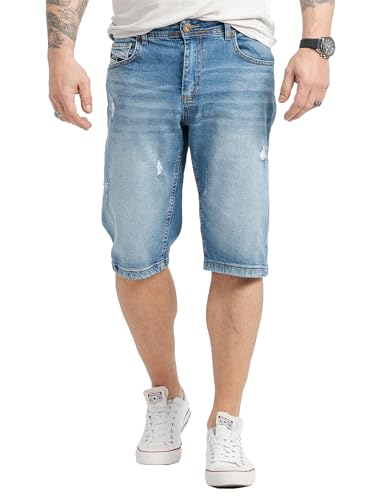 Rock Creek Herren Shorts Jeansshorts Denim Stretch Sommer Shorts Regular Fit Baumwolle Kurze Hose Jeans Shorts Sommerhose RC-2426 Blau W34 von Rock Creek