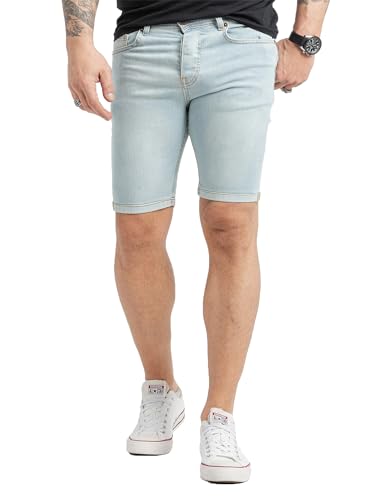 Rock Creek Herren Shorts Jeansshorts Denim Stretch Sommer Shorts Regular Fit Baumwolle Kurze Hose Jeans Shorts Sommerhose RC-2434 Hellblau W33 von Rock Creek