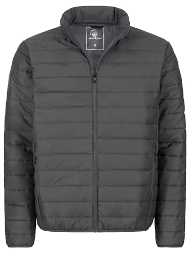 Rock Creek Herren Steppjacke Übergangsjacke Leicht Herrenjacke Männer Jacken Stepp Jacken mit Kapuze Daunenjacke Thremojacke H-353 Dunkelgrau 2XL von Rock Creek