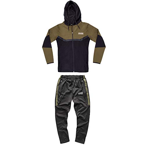 Rock Creek Herren Trainingsanzug Jogginganzug Sweatjacke Hose Fitnessanzug M14 [SH-05+SH-14 Khakigrün 3XL] von Rock Creek