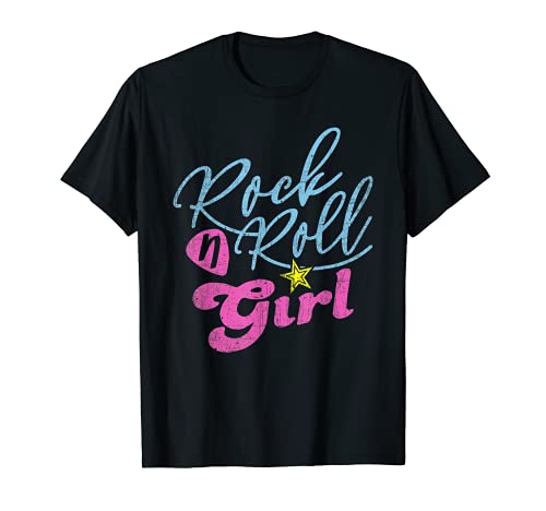 Halloween Rock N Roll Girl Retro Kostüm T-Shirt von Rock N Roll Girl Halloween Costumes