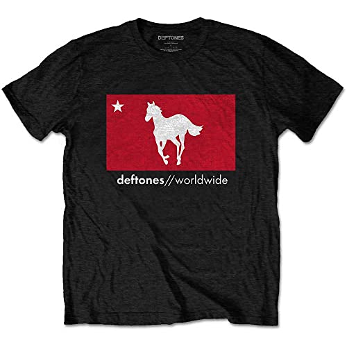 Deftones Star & Pony offiziell Männer T-Shirt Herren (Medium) von Rock Off