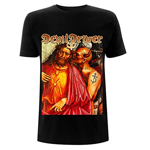 Devildriver Jesus Care Less Black offiziell Männer T-Shirt Herren (Medium) von Rock Off