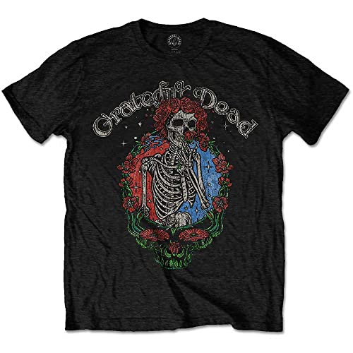 Grateful Dead Floral Stealie offiziell Männer T-Shirt Herren (X-Large) von Rock Off