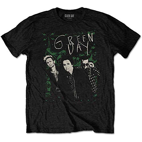 Green Day Green Lean offiziell Männer T-Shirt Herren (Large) von Rock Off