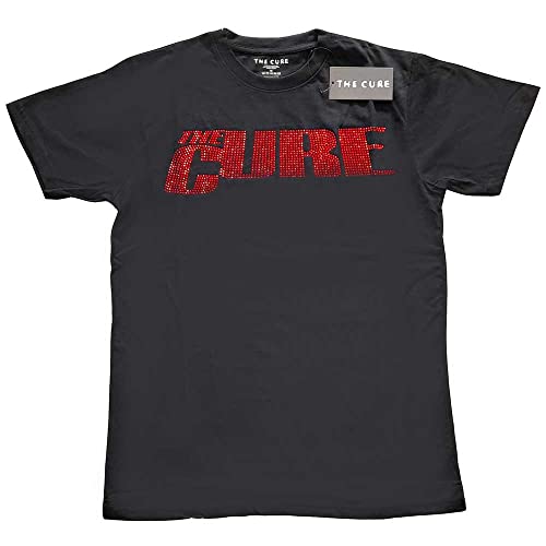 The Cure Logo offiziell Männer T-Shirt Herren (Large) von Rock Off