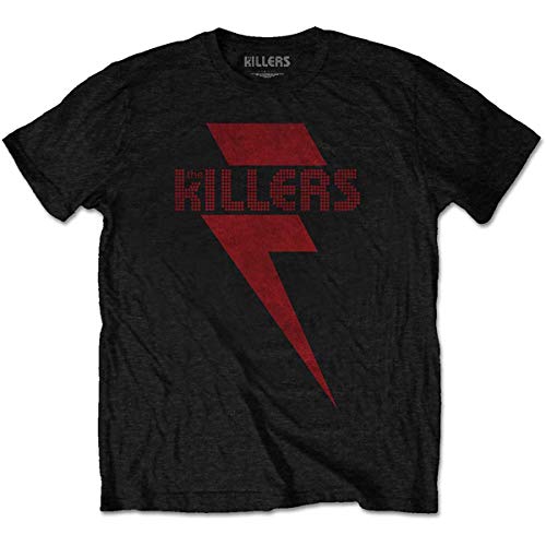 The Killers Brandon Flowers Red Bolt offiziell Männer T-Shirt Herren (Large) von Rock Off