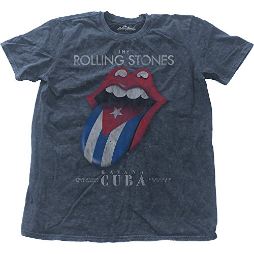 The Rolling Stones Havana Cuba offiziell Männer T-Shirt Herren (Medium) von Rock Off