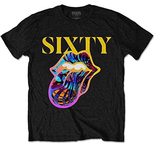 The Rolling Stones Sixty Cyberdelic Tongue offiziell Männer T-Shirt Herren (XX-Large) von Rock Off