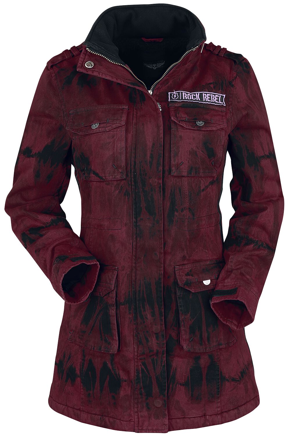 Rock Rebel by EMP Ladies Field Jacket Winterjacke rot in M von Rock Rebel by EMP