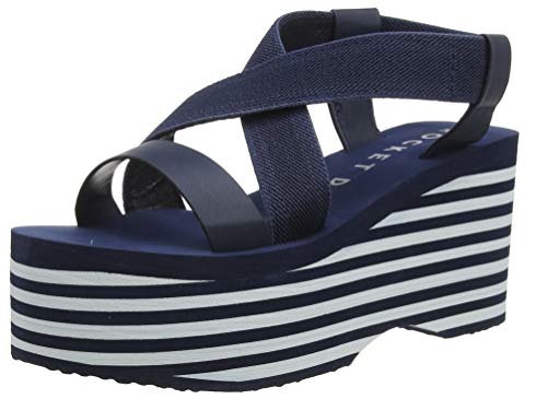 Rocket Dog Damen Lil Plateau Sandalen, Blau (Navy Stripe B55), 39 EU von Rocket Dog