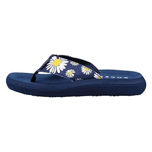 Rocket Dog Damen Strahler Flipflop, Navy Daisy, 41 EU von Rocket Dog