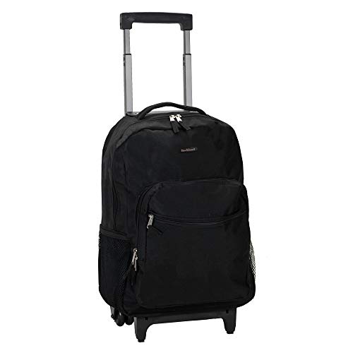 Rockland 17 cm Kinder-Rollrucksack, 142 Liter, Schwarz von Rockland