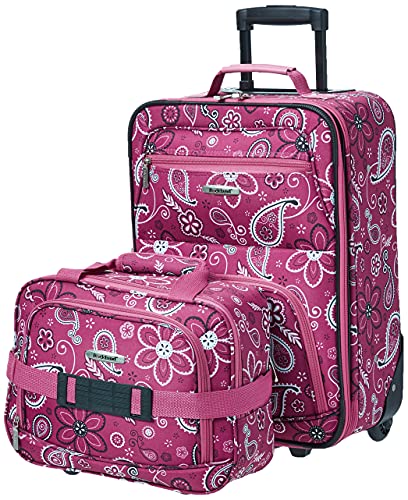 Rockland Sac À DOS À Roulettes De 17 PO Kinder-Rucksack, Pink Bandana, 43 in von Rockland