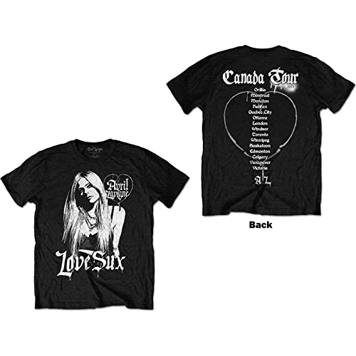 Avril Lavigne Love Sux offiziell Männer T-Shirt Herren (Large) von Rock Off