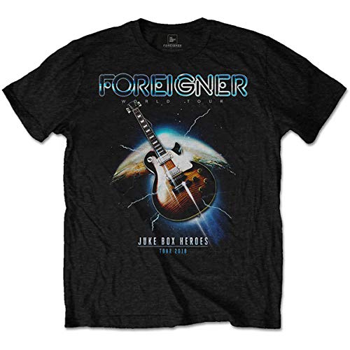 Foreigner Jukebox Heroes offiziell Männer T-Shirt Herren (XX-Large) von Rock Off