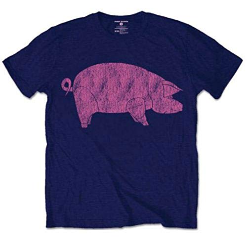 Pink Floyd Animals Pig AWBDG Blue offiziell Männer T-Shirt Herren (Medium) von Rocks-off