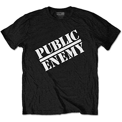 Public Enemy Logo offiziell Männer T-Shirt Herren (Small) von Rock Off