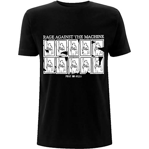 Rage Against The Machine Post No Bills offiziell Männer T-Shirt Herren (Large) von Rock Off