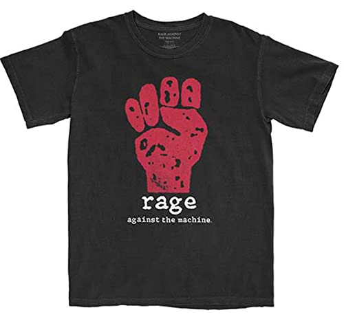 Rage Against The Machine Red Fist offiziell Männer T-Shirt Herren (Large) von Rock Off