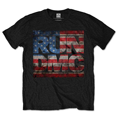 Run Dmc Americana Logo offiziell Männer T-Shirt Herren (Large) von Rock Off