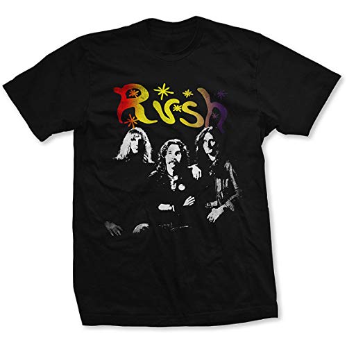 Rush Band Photo offiziell Männer T-Shirt Herren (X-Large) von Rock Off