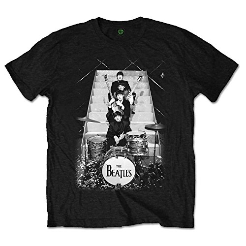 The Beatles Stage Stairs offiziell Männer T-Shirt Herren (X-Large) von Rock Off