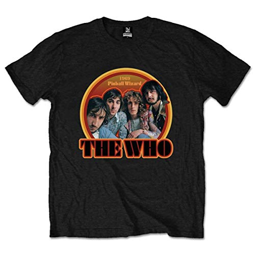 The Who Colour Band Pinball offiziell Männer T-Shirt Herren (Large) von Rock Off